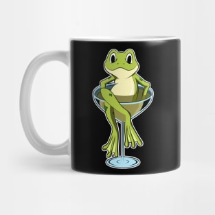 Frog in Glass Mug